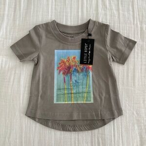 Kids Palm Tree Graphic Tee - Gray